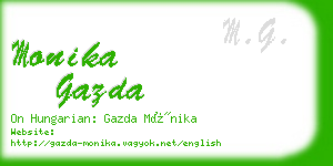 monika gazda business card